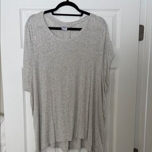 Athleta Light Gray Short Sleeve Tee
